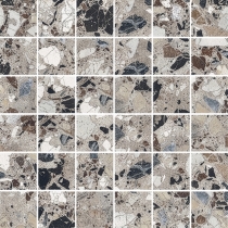 MILZETTI - 2X2/12X12 PEBBLE, SILVER, BRUSHED